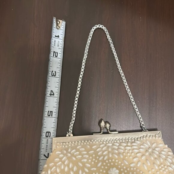 Vintage Pearl Beaded Purse Handbag - Picture 2 of 12